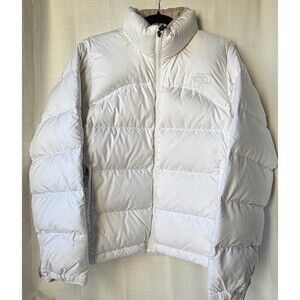 The North Face Womens M 700 Fill Down Puffer Jacket White Winter Coat